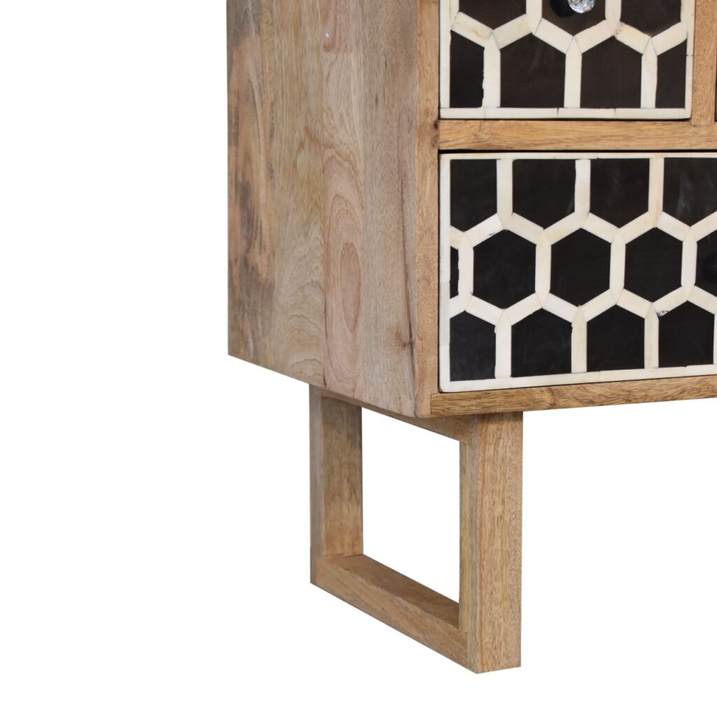 U-Shape Bone Inlay Chest - Image 7