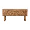 'U' Oak-ish Pineapple Bench