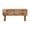 'U' Oak-ish Pineapple Bench - Image 2