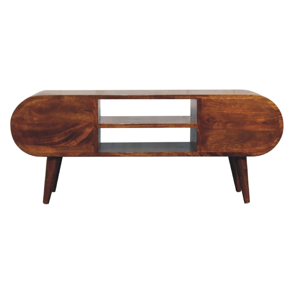 Chestnut Circular Media Unit - Image 8