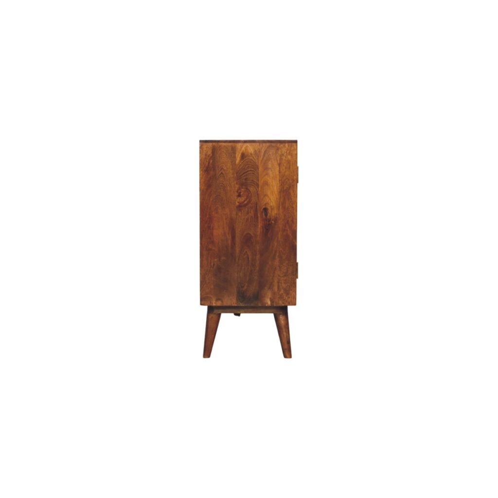 Solis Carved 4 Door Chestnut Sideboard - Image 8