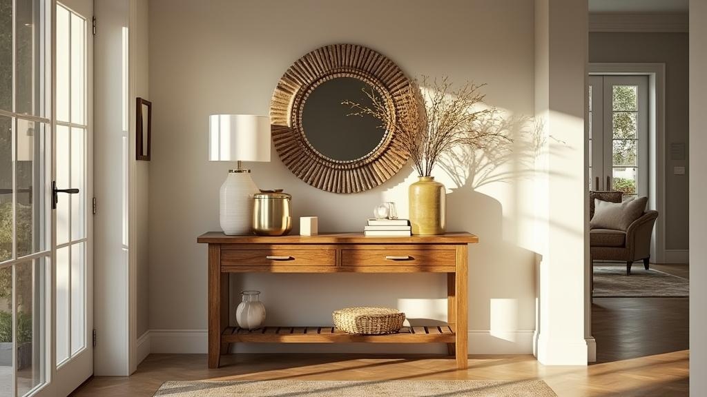 Oak Entryway Table Enhances Your Home