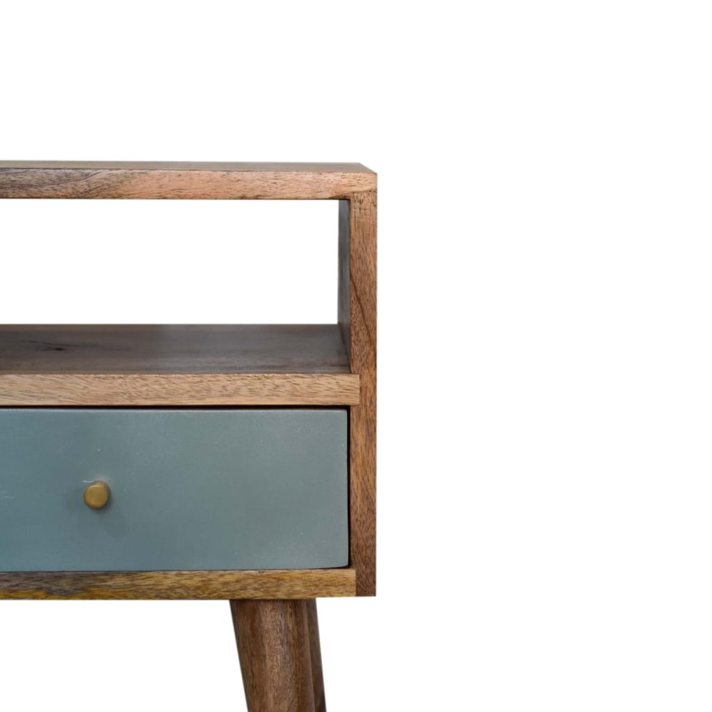 Mini Duck Egg Painted Bedside - Image 4