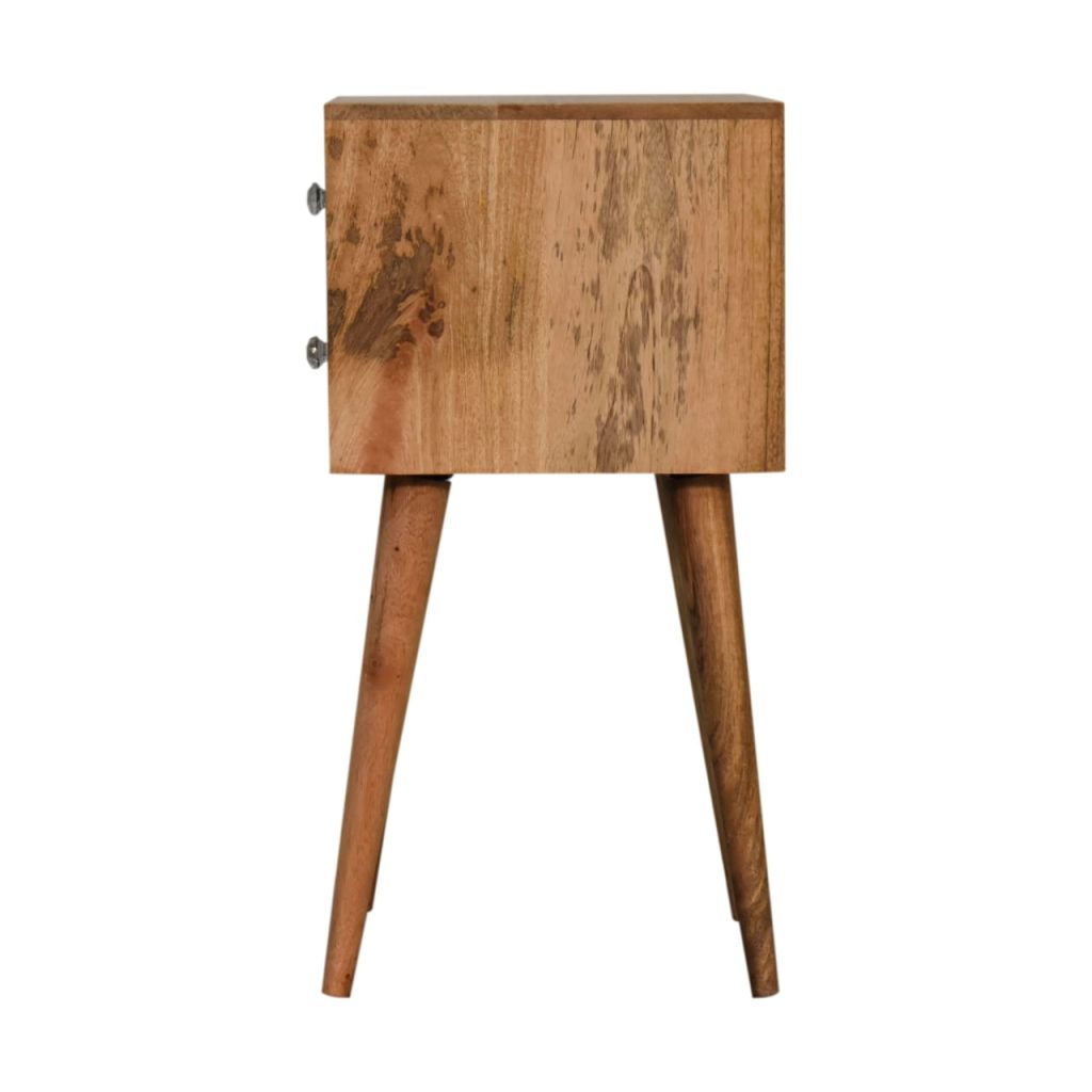Mini Bone Inlay 2 Drawer Bedside - Image 8