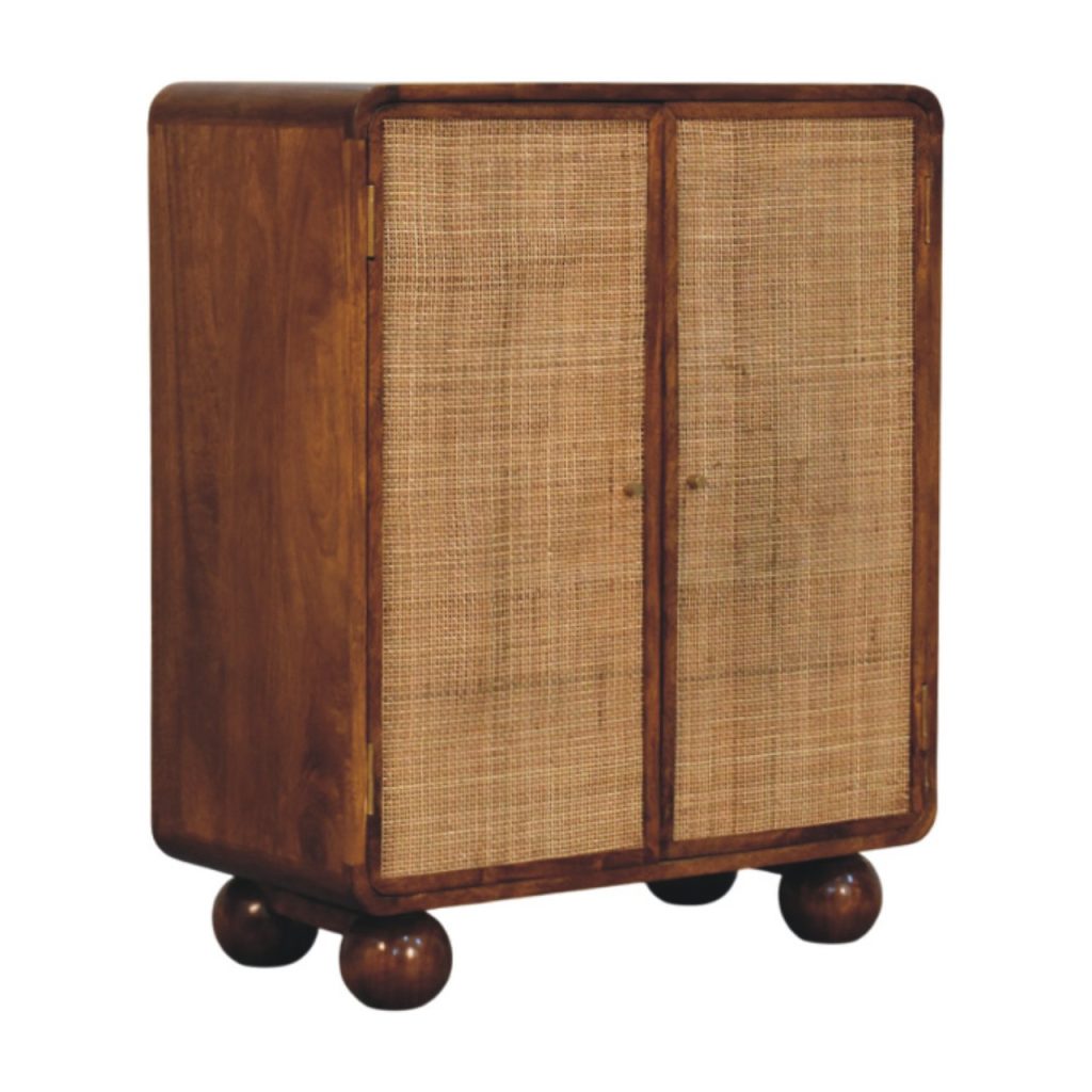 Larissa 2 Door Chestnut Cabinet - Image 2