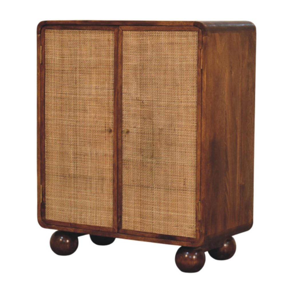 Larissa 2 Door Chestnut Cabinet - Image 3