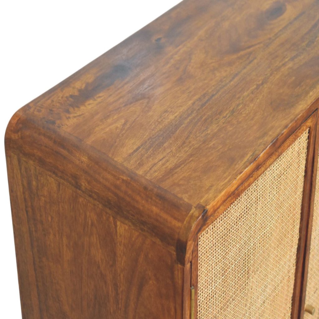 Larissa 2 Door Chestnut Cabinet - Image 5