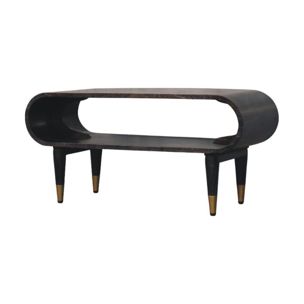 Curved Edge Media with Brass Accents - Image 3