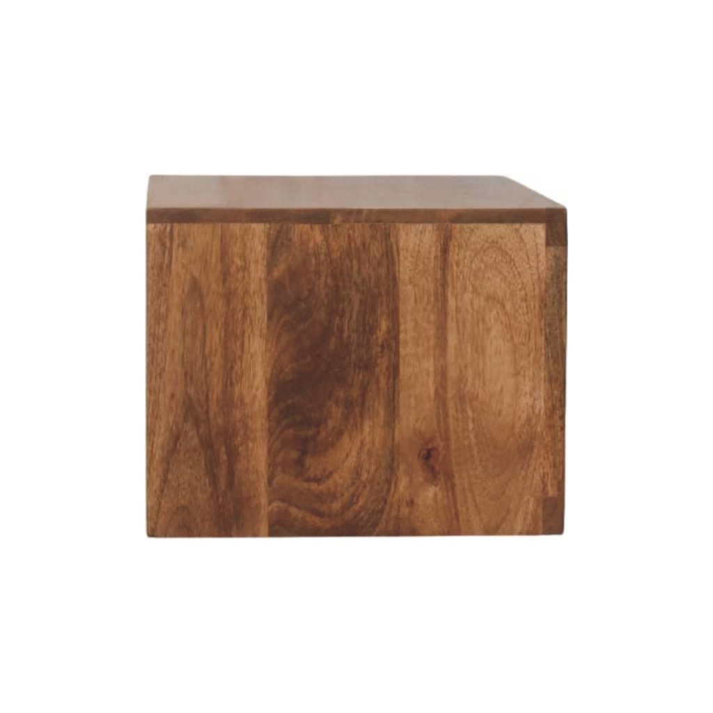 Arno Wall-Mounted Nightstand in Golden Teak - Image 8