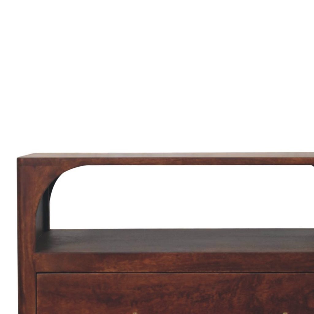 Arched Edge 3 Drawer Chest - Image 4