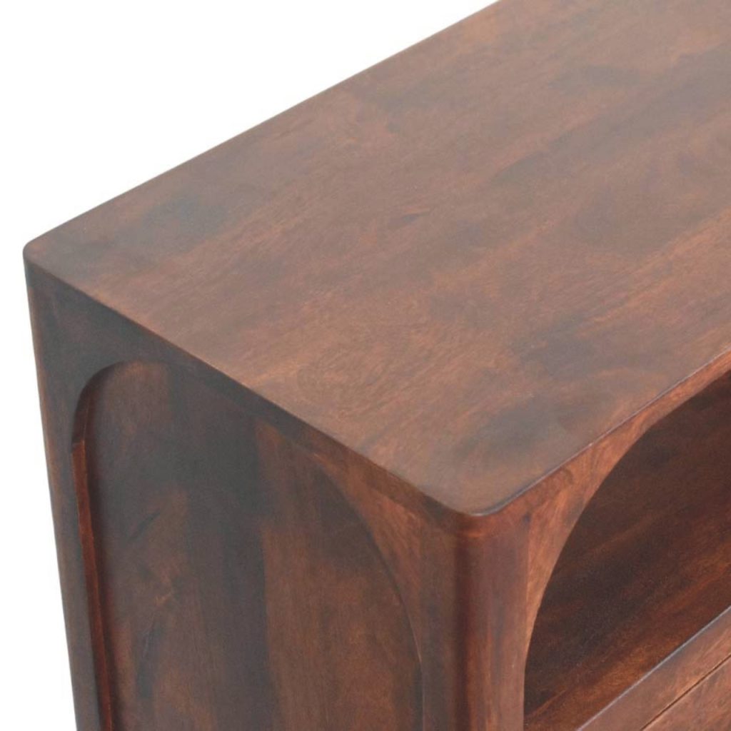 Arched Edge 3 Drawer Chest - Image 5