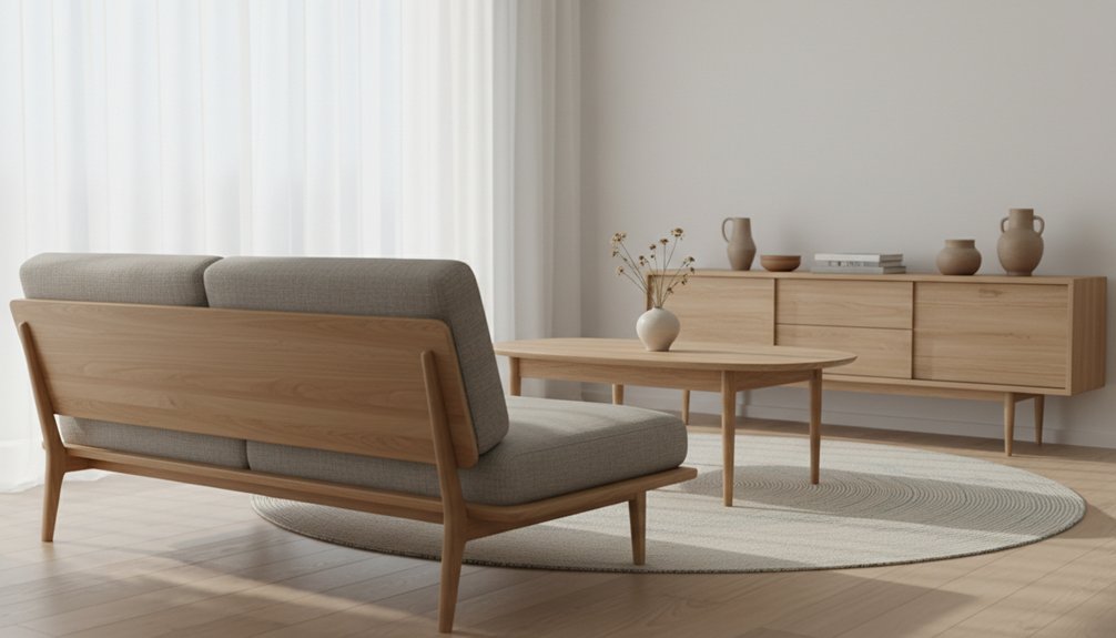 minimalist light wood furniture