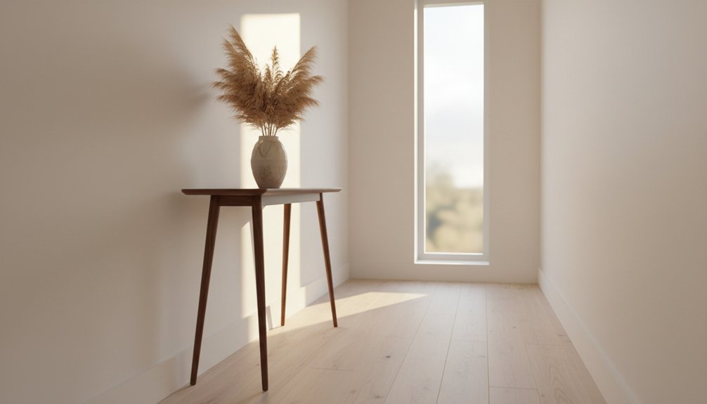 slim hallway console tables