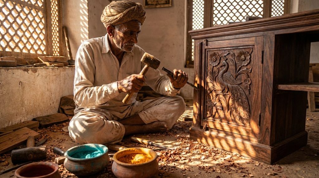 rajasthan s unique furniture craftsmanship