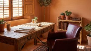 comfortable workspace in spain